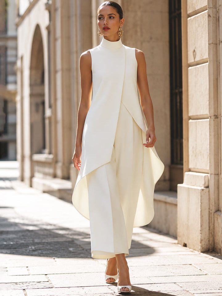 Martina | High-Neck Two-Piece Trouser Set