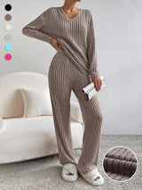 SUMMERT - V-Neck Long Sleeve Top