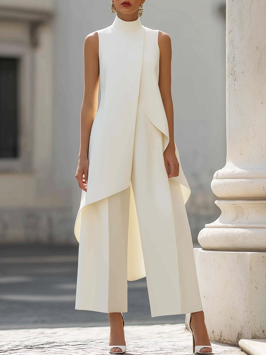 Martina | High-Neck Two-Piece Trouser Set