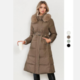 LEYLAT - Plush Coat with Waist Tie