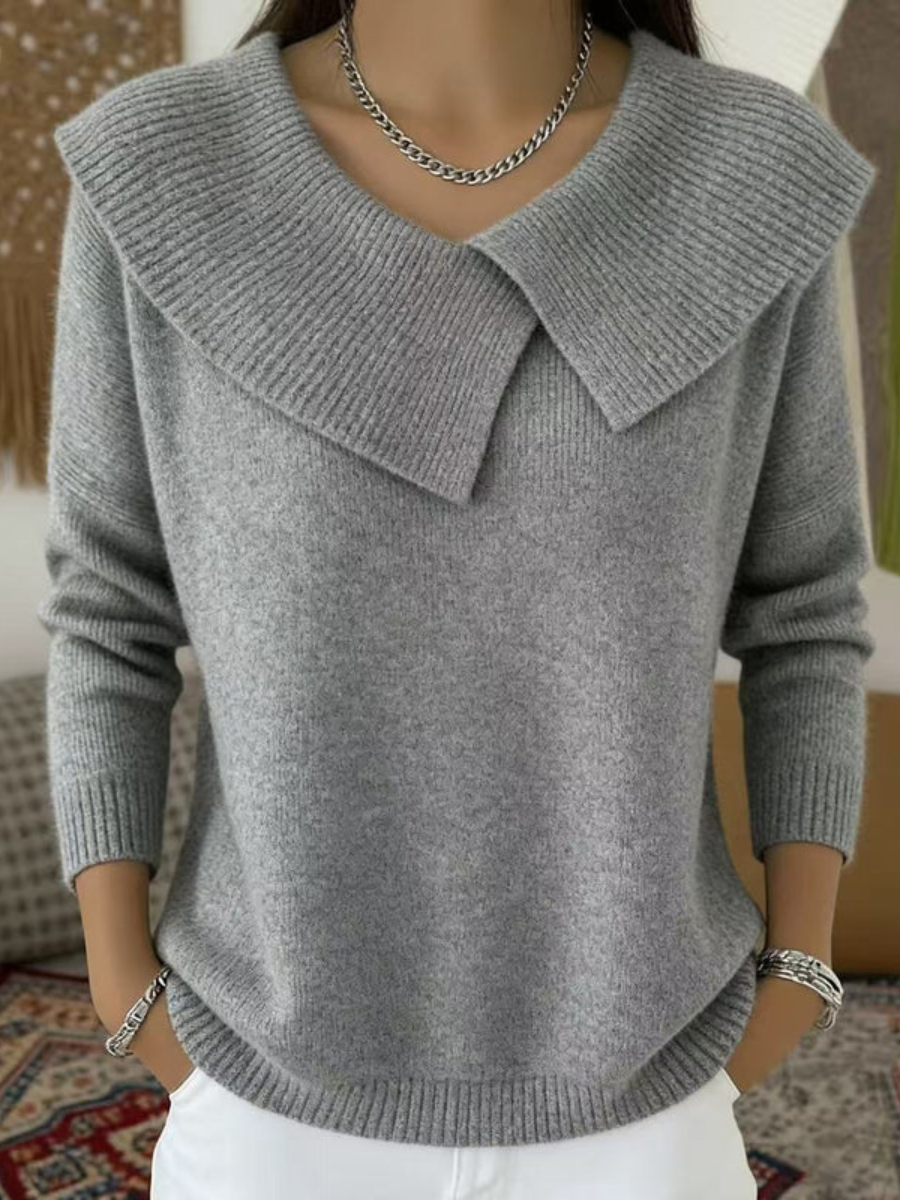 Lucia™ Cozy Soft Collar Sweater