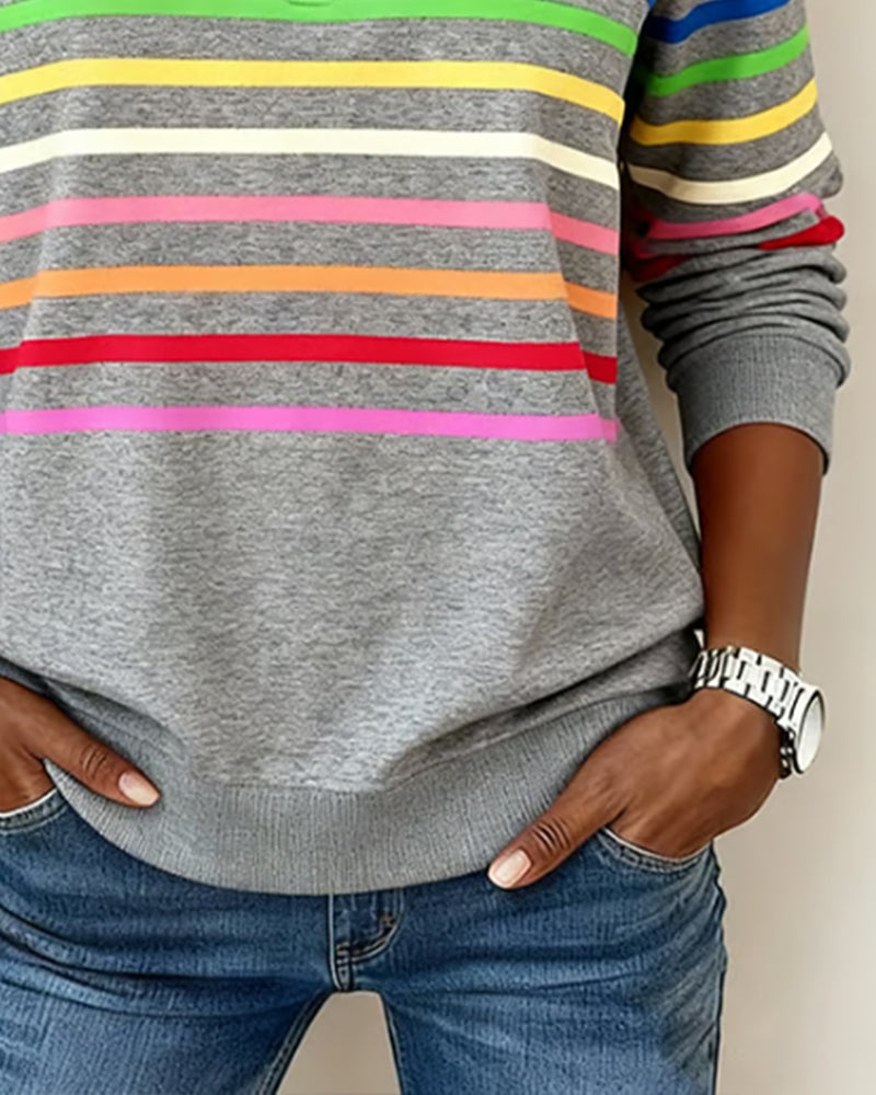 MARIE | Casual sweater offering comfort and colorful style for every day.