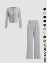 FLORLIET - Ribbed Crop Top & Elastic