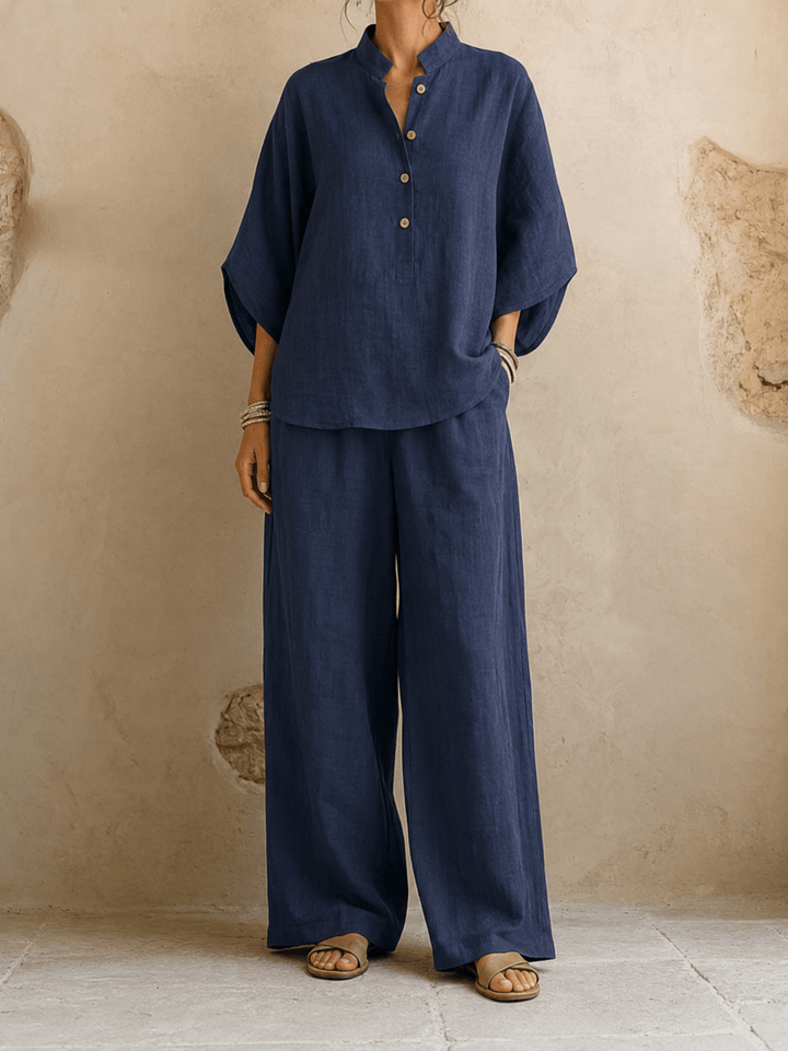 Maribel | Batwing Sleeves and Wide-Leg Pants