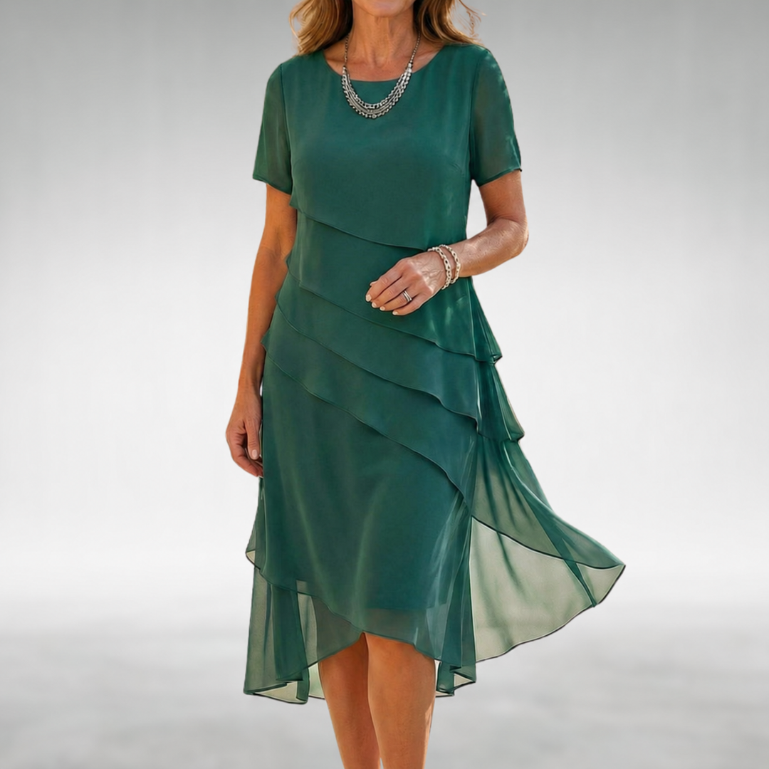 Vinna | Layered Midi Dress