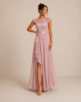 Rosalind™ | Graceful Lace Cocktail Maxi Dress