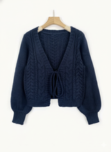ALICIAT - Drop Shoulder Long Sleeve Cardigan