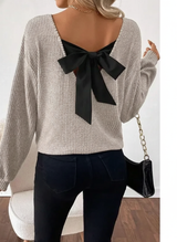 TAYLOR™ - Women's Casual Loose Fit T-Shirt Back Bow Design