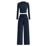 REMIT - Ribbed Knit Crop & Wide