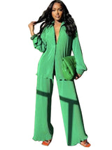 CLEOT - Chic Collared Long Sleeve