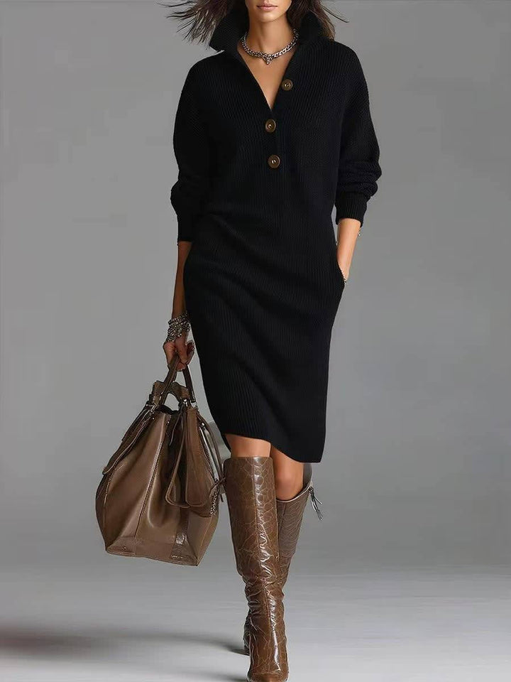 Rosamundina | Button-Up Jumper Dress