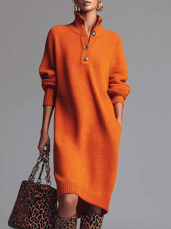 Rosamundina | Button-Up Jumper Dress