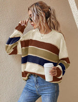 SOMINT - Comfy Striped Long Sleeve Round
