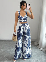 THAWDIT - Boho Printed Crop and Wide