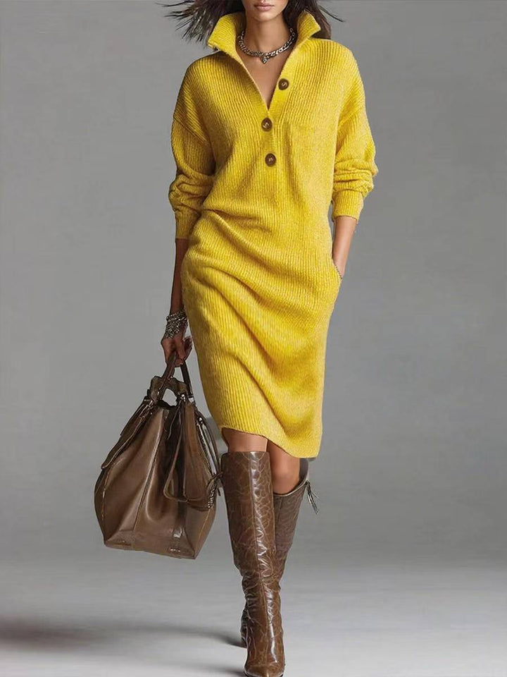 Rosamundina | Button-Up Jumper Dress