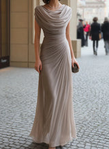 Constance™ | Ruffle-Collar Empire Maxi Dress