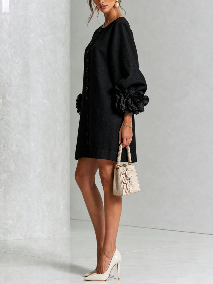 Cosette | Floral Button-Down Mini Dress