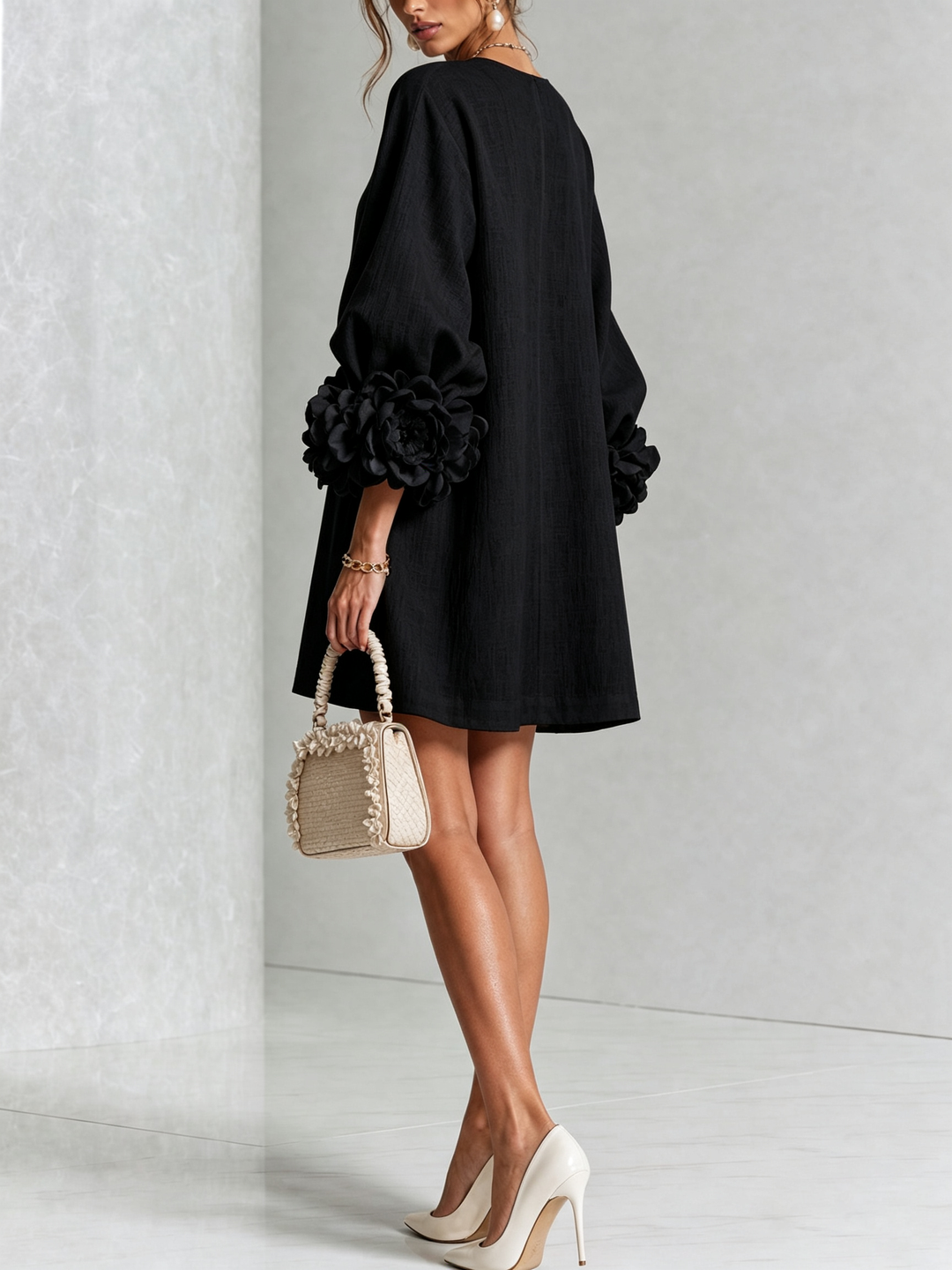 Cosette | Floral Button-Down Mini Dress