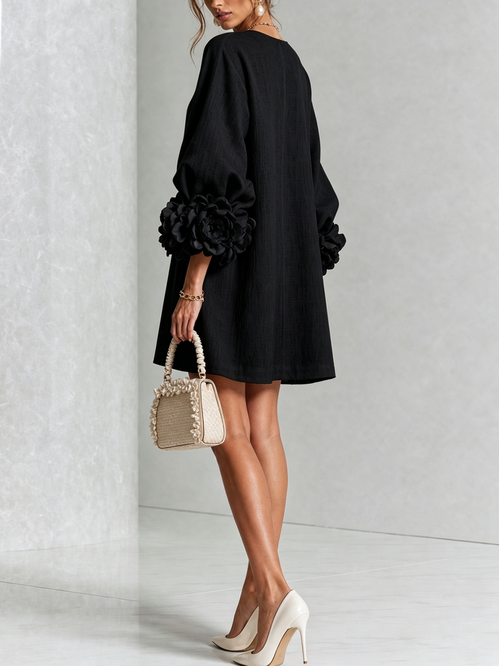 Cosette | Floral Button-Down Mini Dress