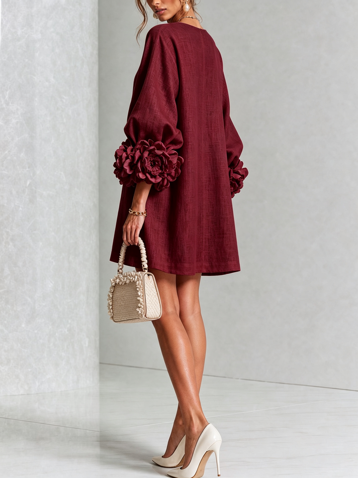Cosette | Floral Button-Down Mini Dress