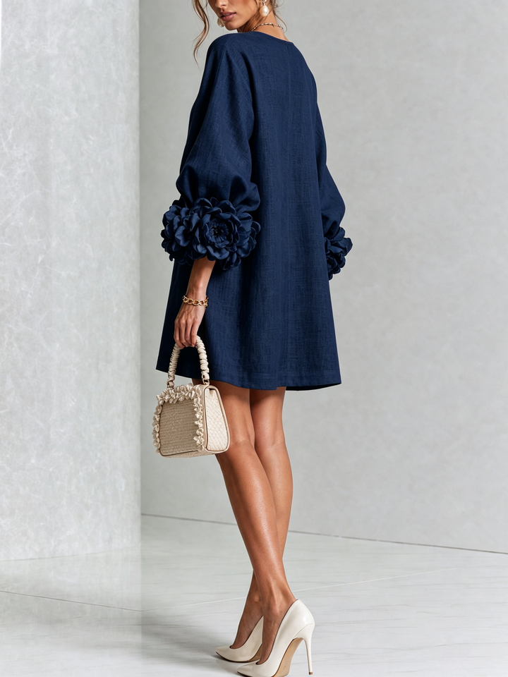Cosette | Floral Button-Down Mini Dress