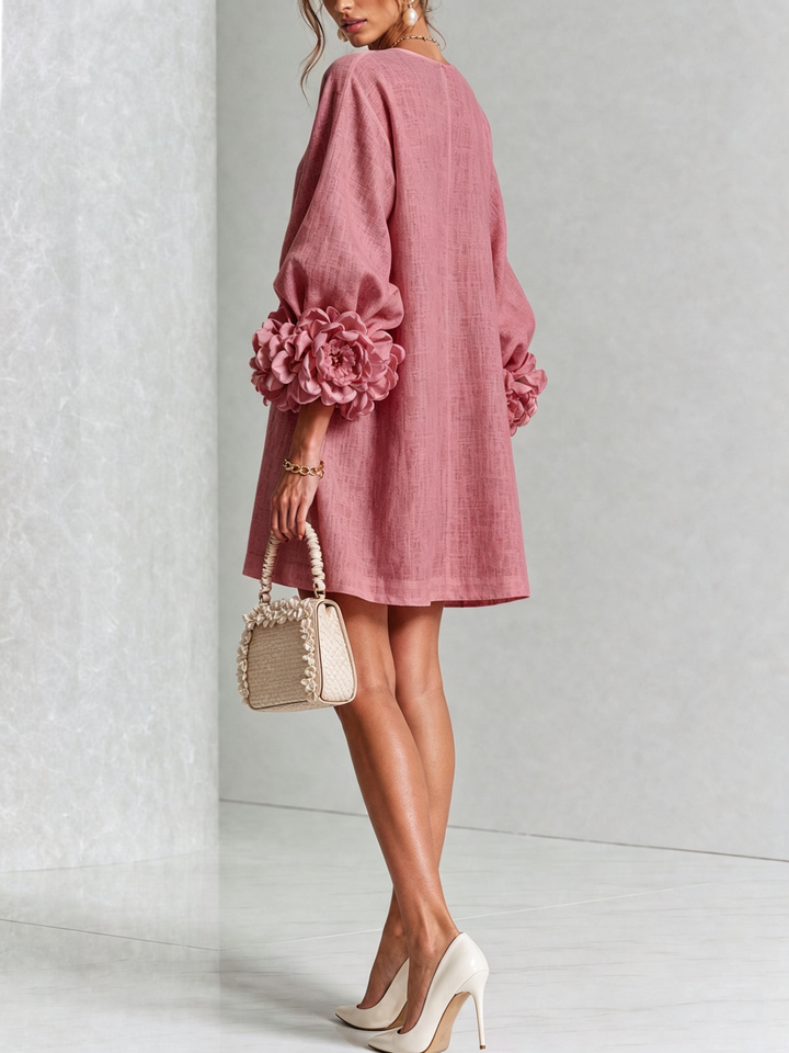 Cosette | Floral Button-Down Mini Dress
