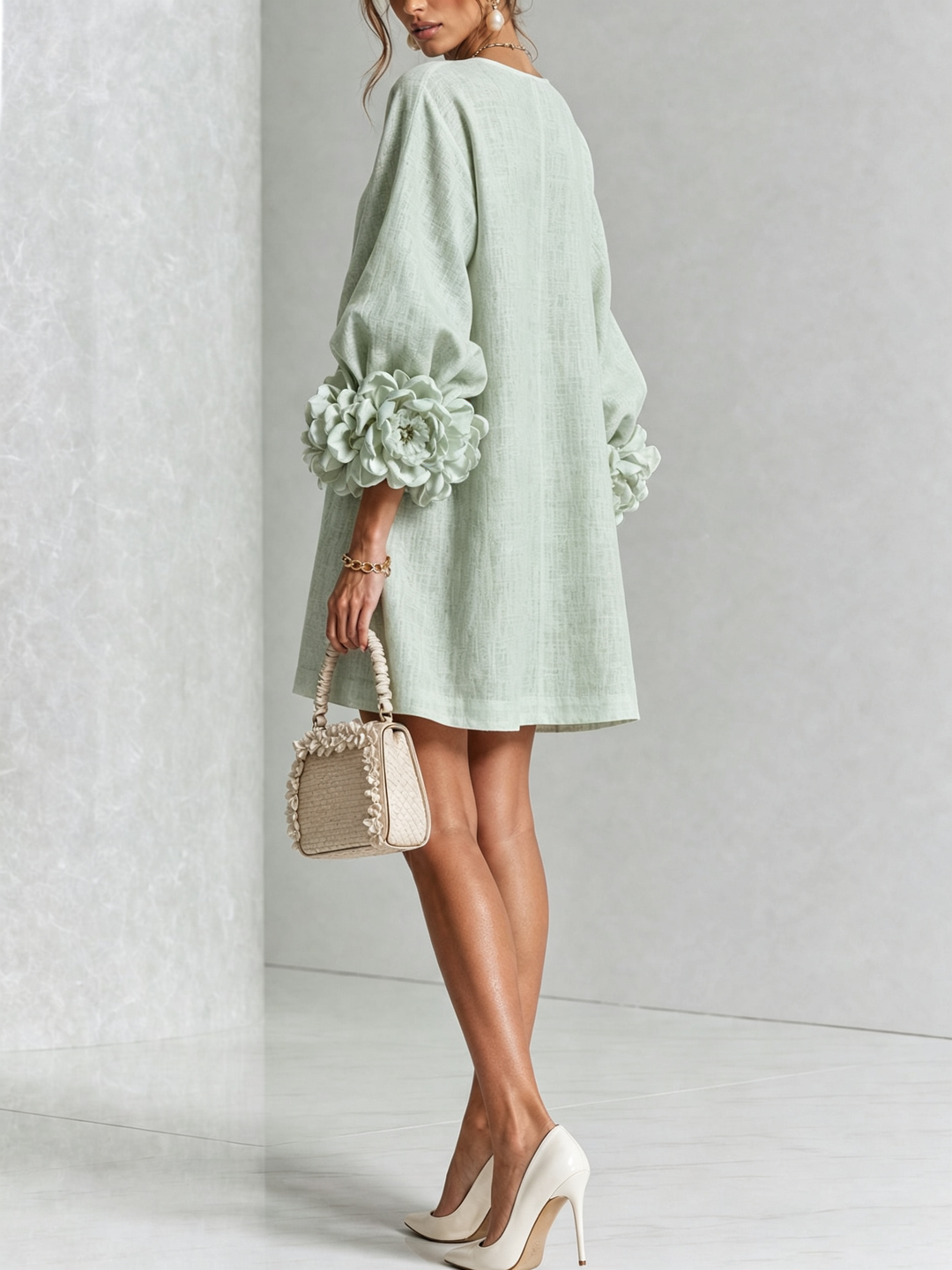 Cosette | Floral Button-Down Mini Dress