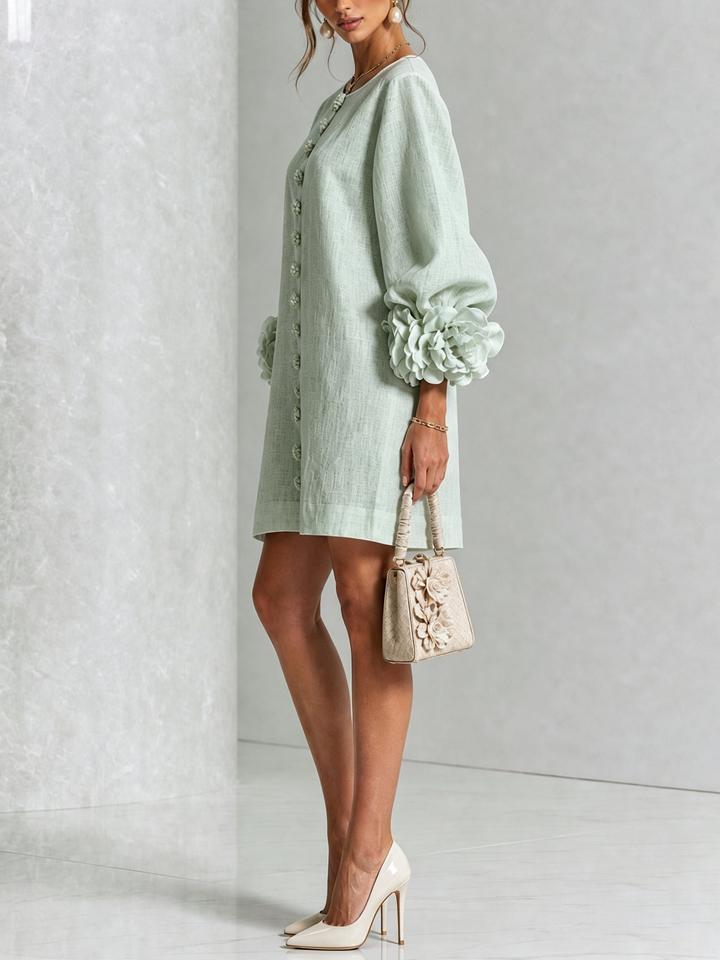 Cosette | Floral Button-Down Mini Dress