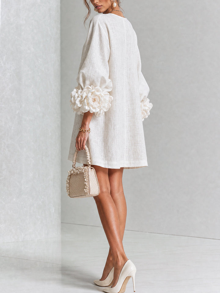 Cosette | Floral Button-Down Mini Dress