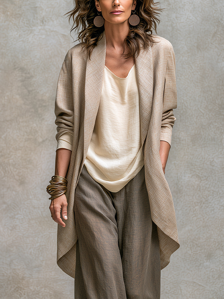 Edwina | Three-Piece Wide-Leg Suit Set