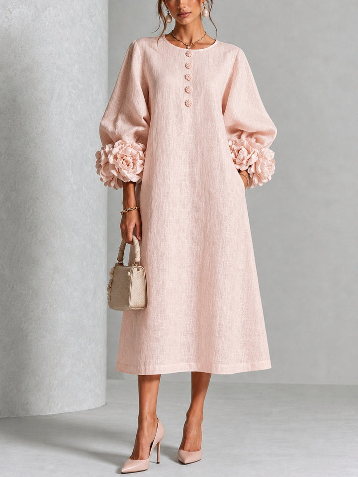 Marnie | Floral Button-Down Midi Dress