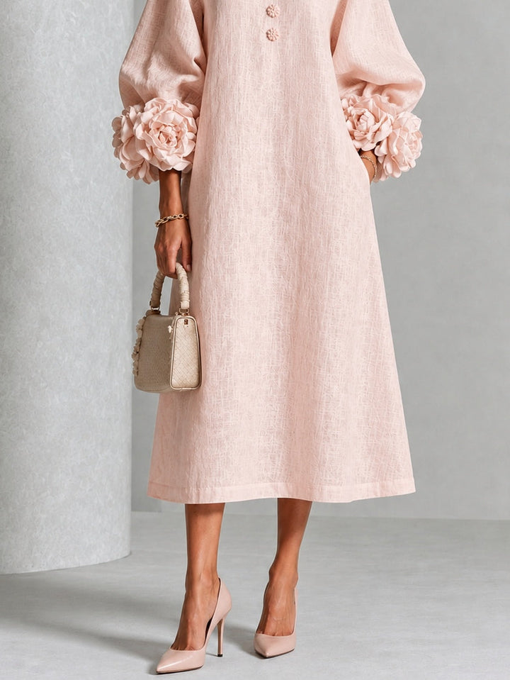 Marnie | Floral Button-Down Midi Dress