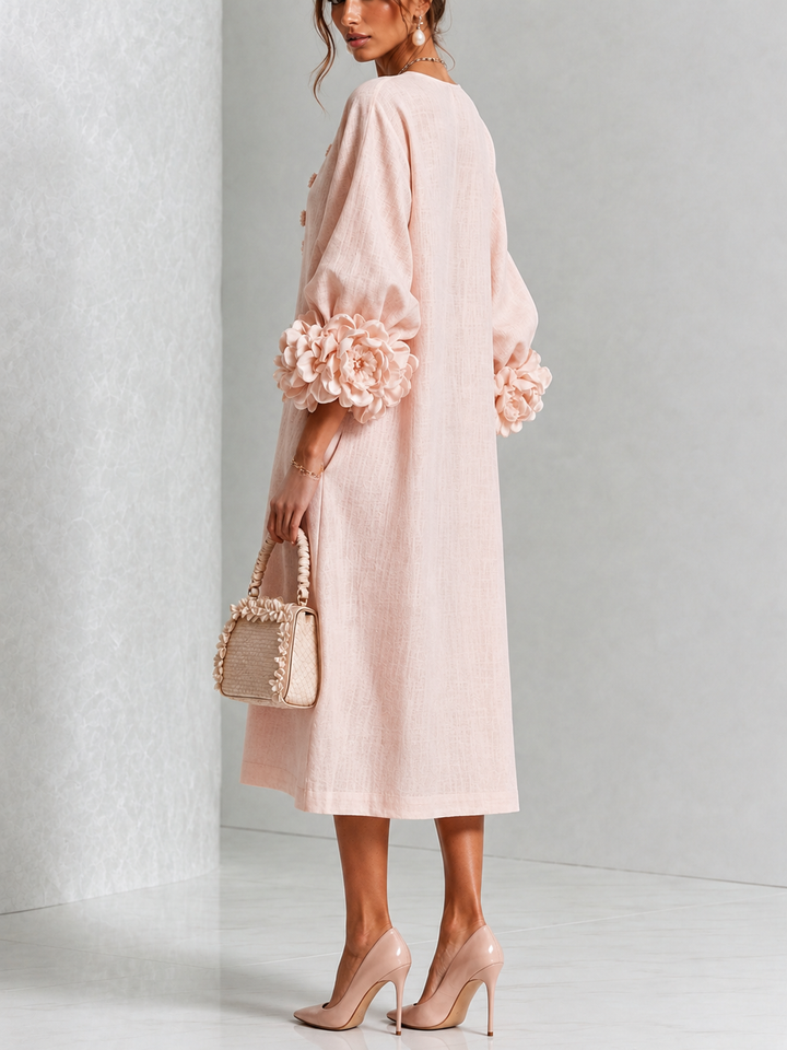 Marnie | Floral Button-Down Midi Dress