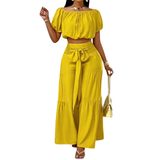 TALLINN™ – Breezy Bow Shoulderless Wide Leg Set