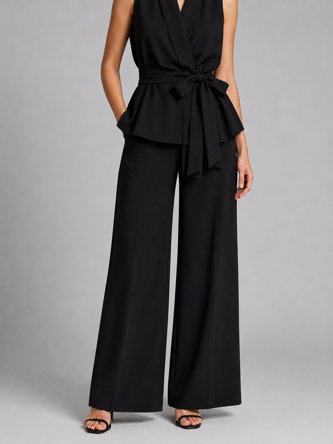 Amelia | Wrap Top & Wide-Leg Pants Set