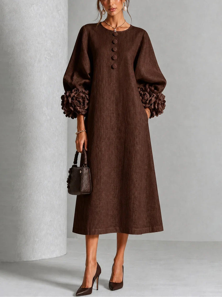Marnie | Floral Button-Down Midi Dress