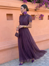 Ashley | Long Vintage Chiffon Dress