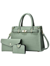 ALENORT - Crocodile Embossed Large Capacity Crossbody