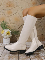 MINDAT - Knee-High Motorcycle Boots for Women