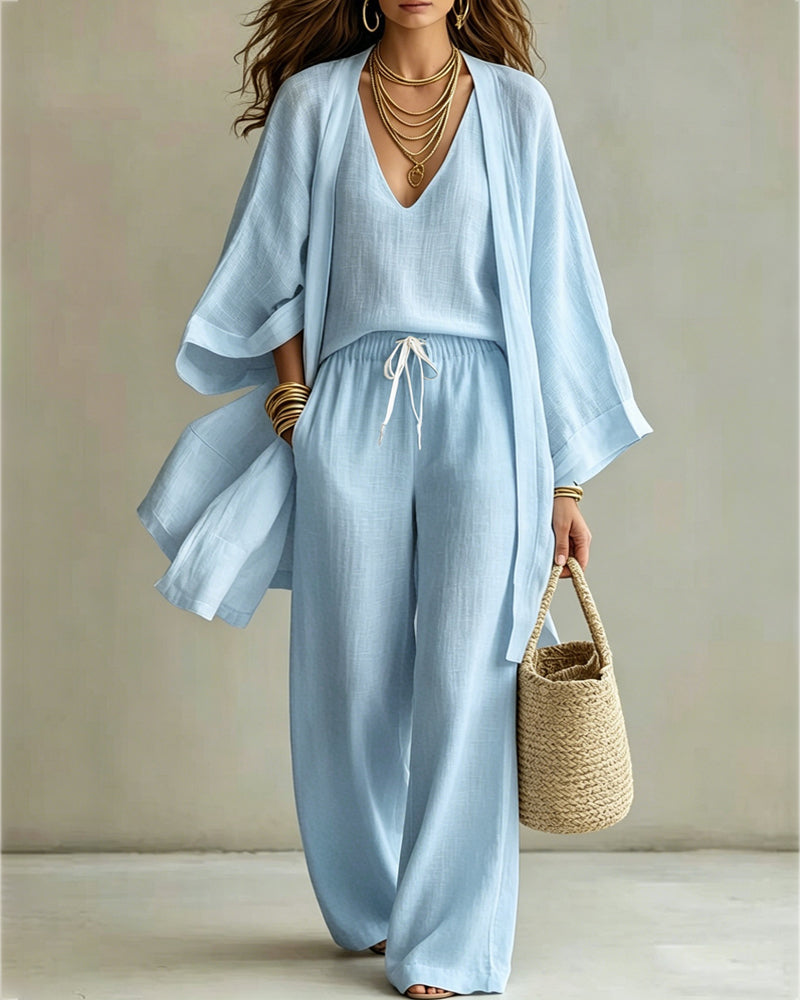 ISOLA | Linen Three-Piece Set