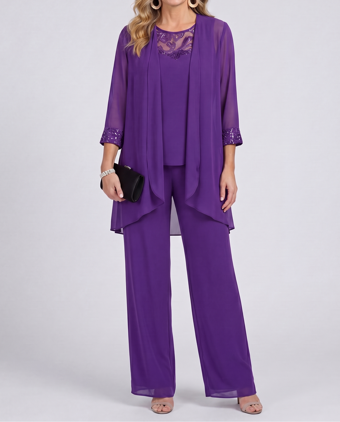 MARGUERITE | Flowing Jacket & Wide-Leg Pant Set