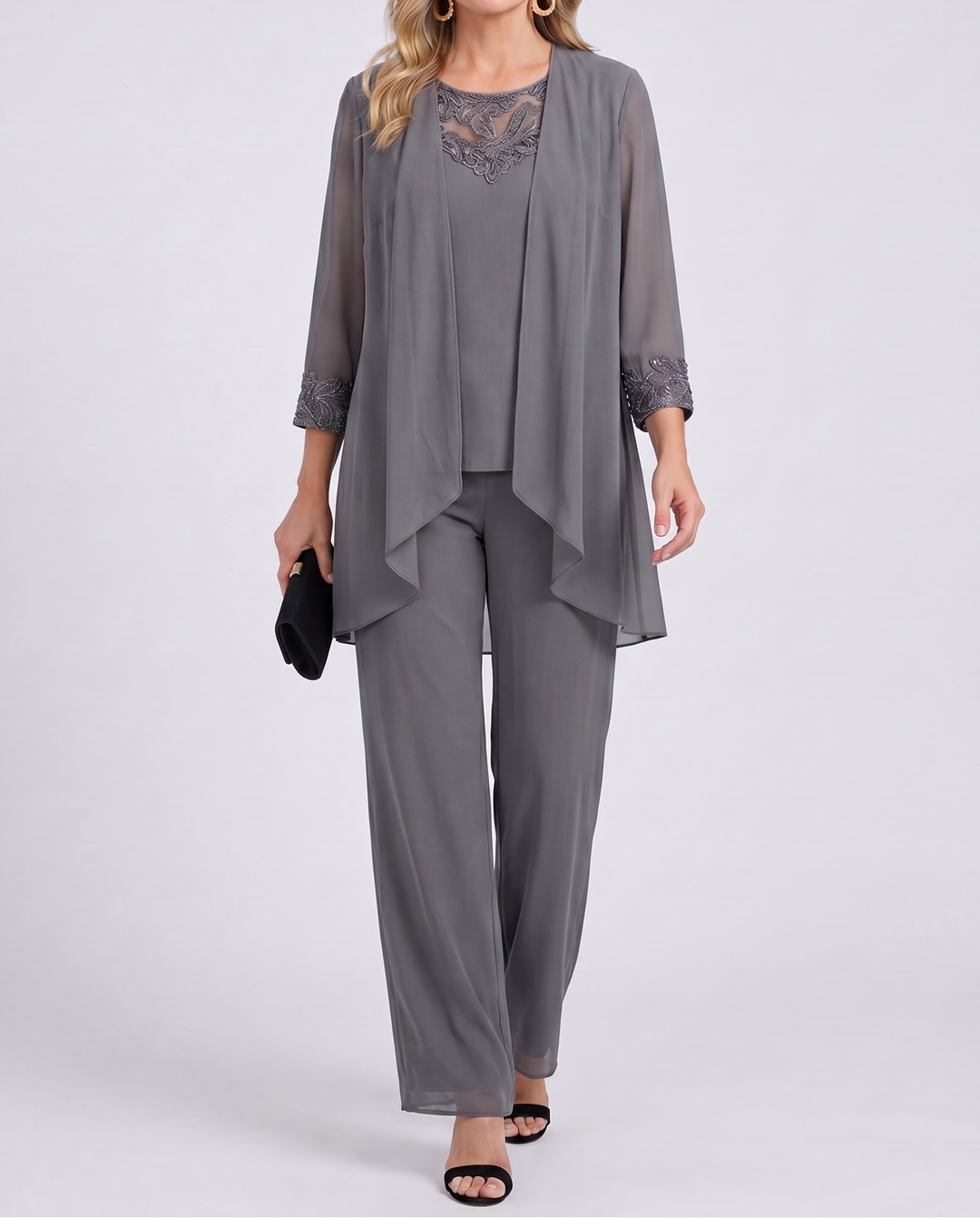 MARGUERITE | Flowing Jacket & Wide-Leg Pant Set