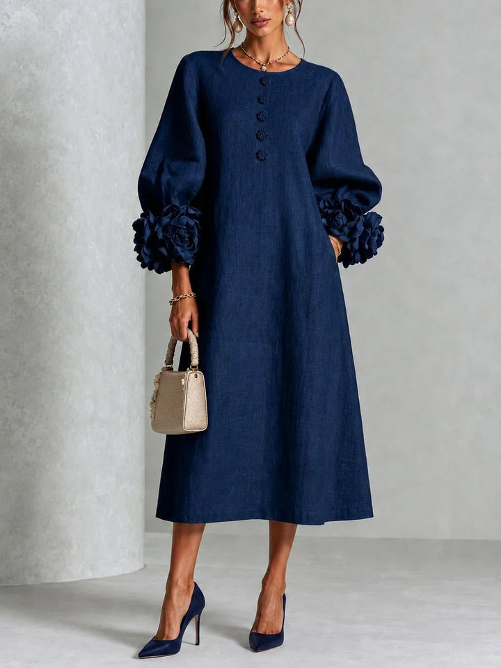 Marnie | Floral Button-Down Midi Dress