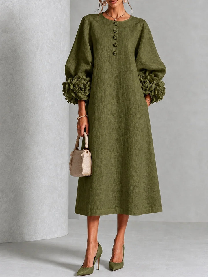 Marnie | Floral Button-Down Midi Dress