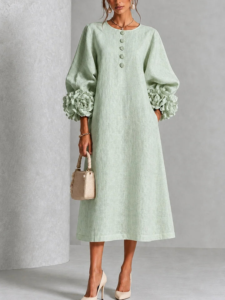 Marnie | Floral Button-Down Midi Dress