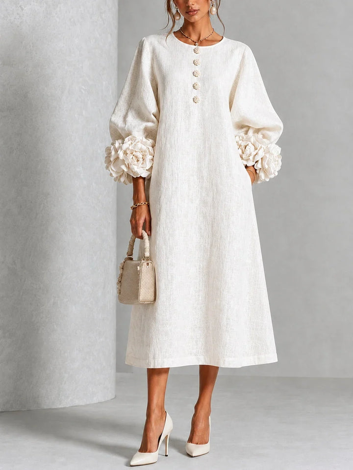 Marnie | Floral Button-Down Midi Dress